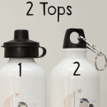 Personalised Bright Rainbow Water Bottle