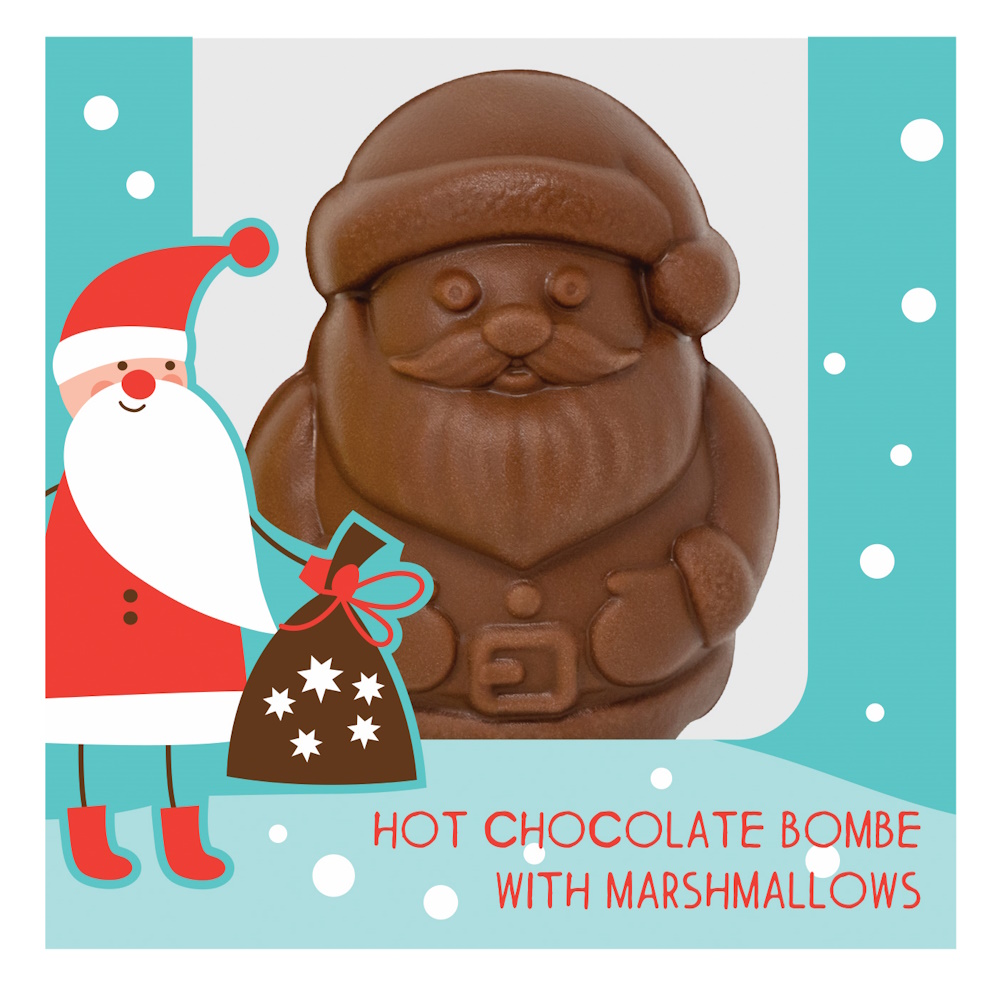 Santa Hot Chocolate And Marshmallow Bombe