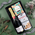 The Christmas Bubbles Gift Box Hamper Moet and Nuts