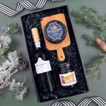 christmas cheese and port gift box hamper
