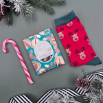 Mini Christmas Socks And Chocs Letterbox Gift Box For Him