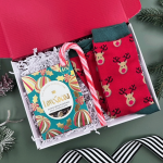 Mini Christmas Socks And Chocs Letterbox Gift Box For Him