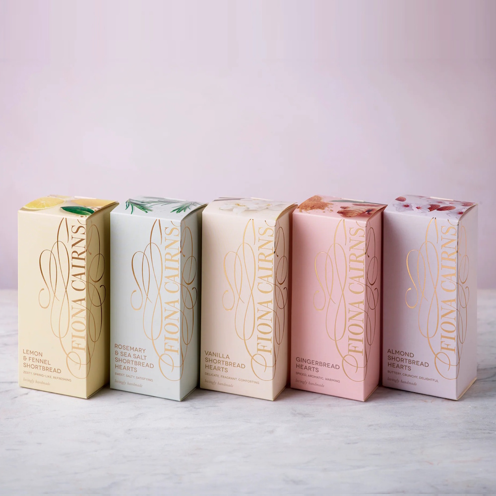 Fiona Cairns Heart Biscuits – Various Flavours