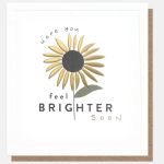 Sunflower thinking of you get well soon card