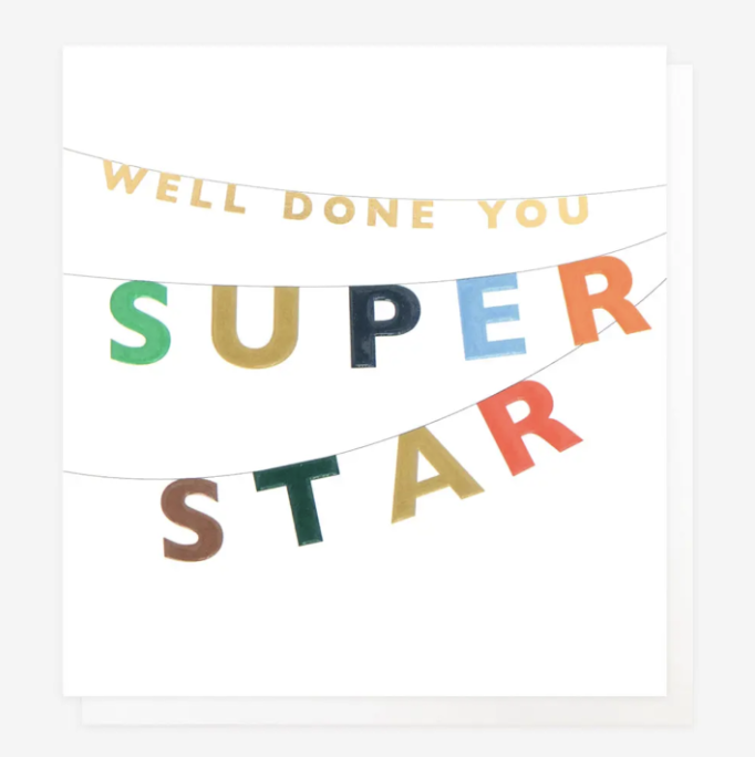 Super Star Bunting Card
