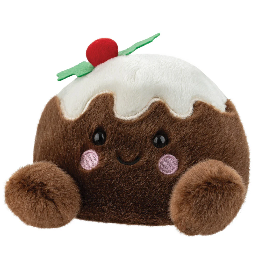 Aurora Palm Pal Carol Christmas Pudding Plush