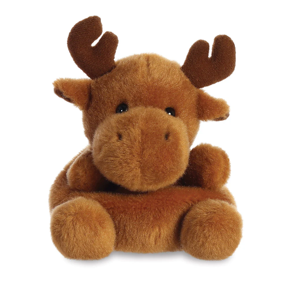 Aurora Palm Pal Christmas Cinnamon Reindeer Plush