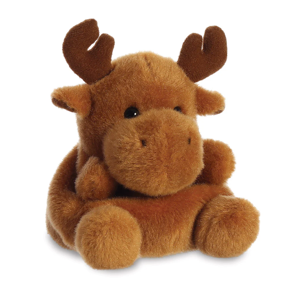 Aurora Palm Pal Christmas Cinnamon Reindeer Plush
