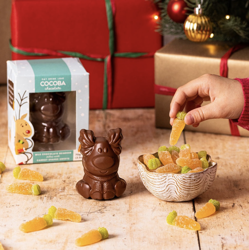 Chocolate Reindeer Filled With Carrot Sweets