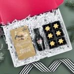 Mini Festive Nibbles Letterbox Gift Set – Christmas letterbox gift with savoury snacks, sweet treats, and holiday nibbles – perfect festive food gift idea for friends, family, or colleagues.