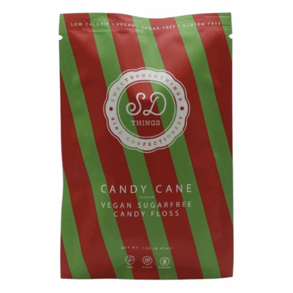 Candy Cane Sugar-Free Candy Floss