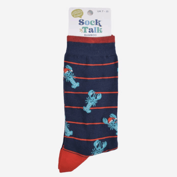 Men&#8217;s Lobsters Bamboo Christmas Socks