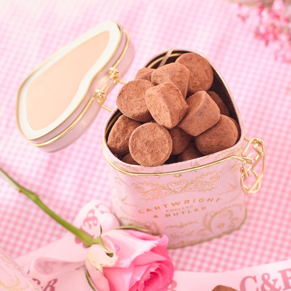 Cartwright & Butler Truffles In A Heart Tin
