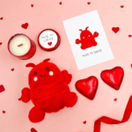Lobster mini gift box, includes Palm Pal Lobster, you're my lobster candle and 2 chocolate hearts.