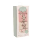 pink baby bunnies sock gift set