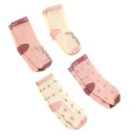 pink baby bunnies sock gift set