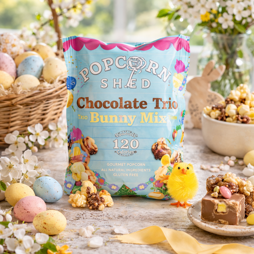Chocolate Trio Bunny Mix Popcorn Bag