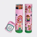 24 Colouring Pencils Set | Kids Creative Gift & Colouring Accessories UK