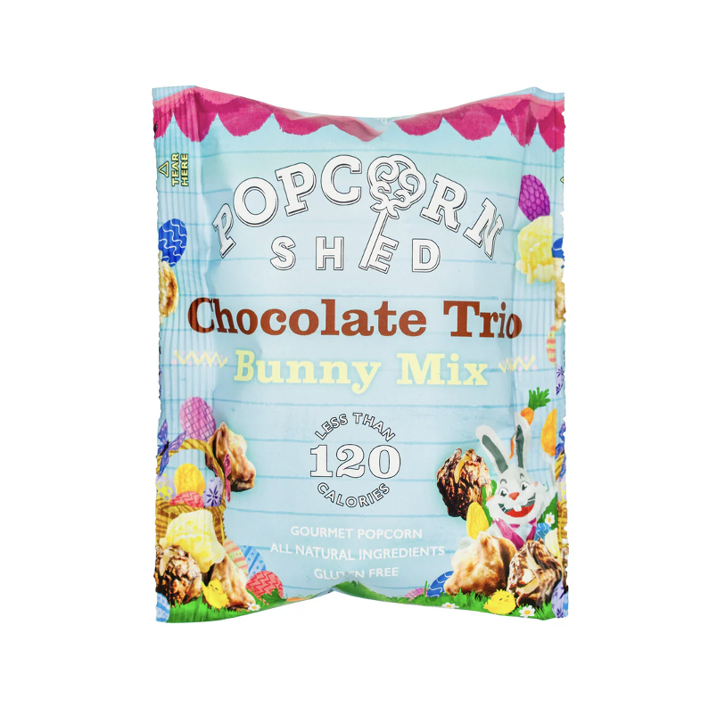 Chocolate Trio Bunny Mix Popcorn Bag