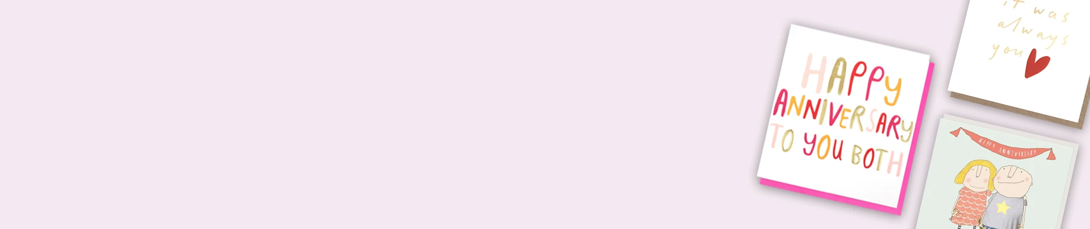 happy anniversary cards for couples with colourful typography and cute illustrations