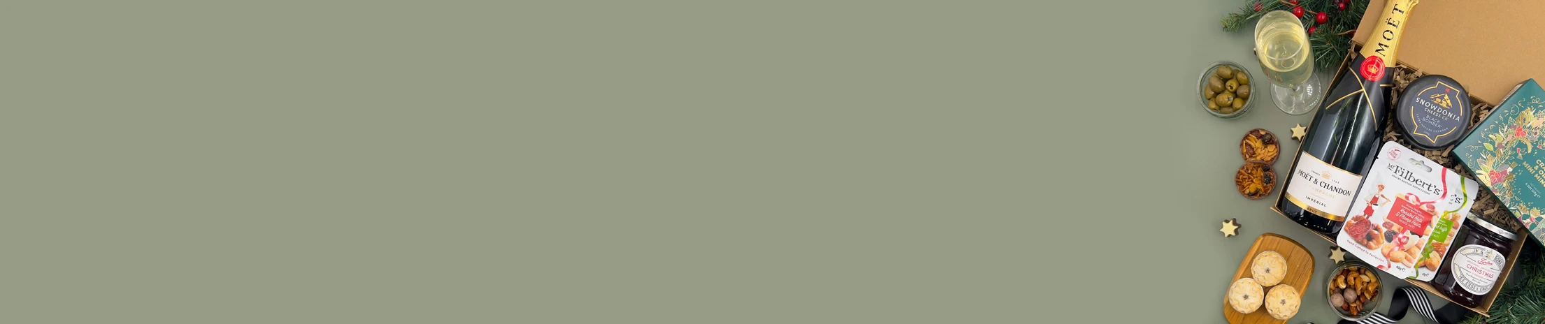 Christmas hampers with festive treats, snacks and build your own gift box or luxury hamper.