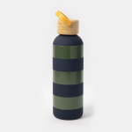 caroline-gardner-olive-navy-stripe-metal-water-bottle-500ml-1