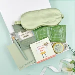 Thank you letterbox hamper with eye mask, tea, candle and chocolates