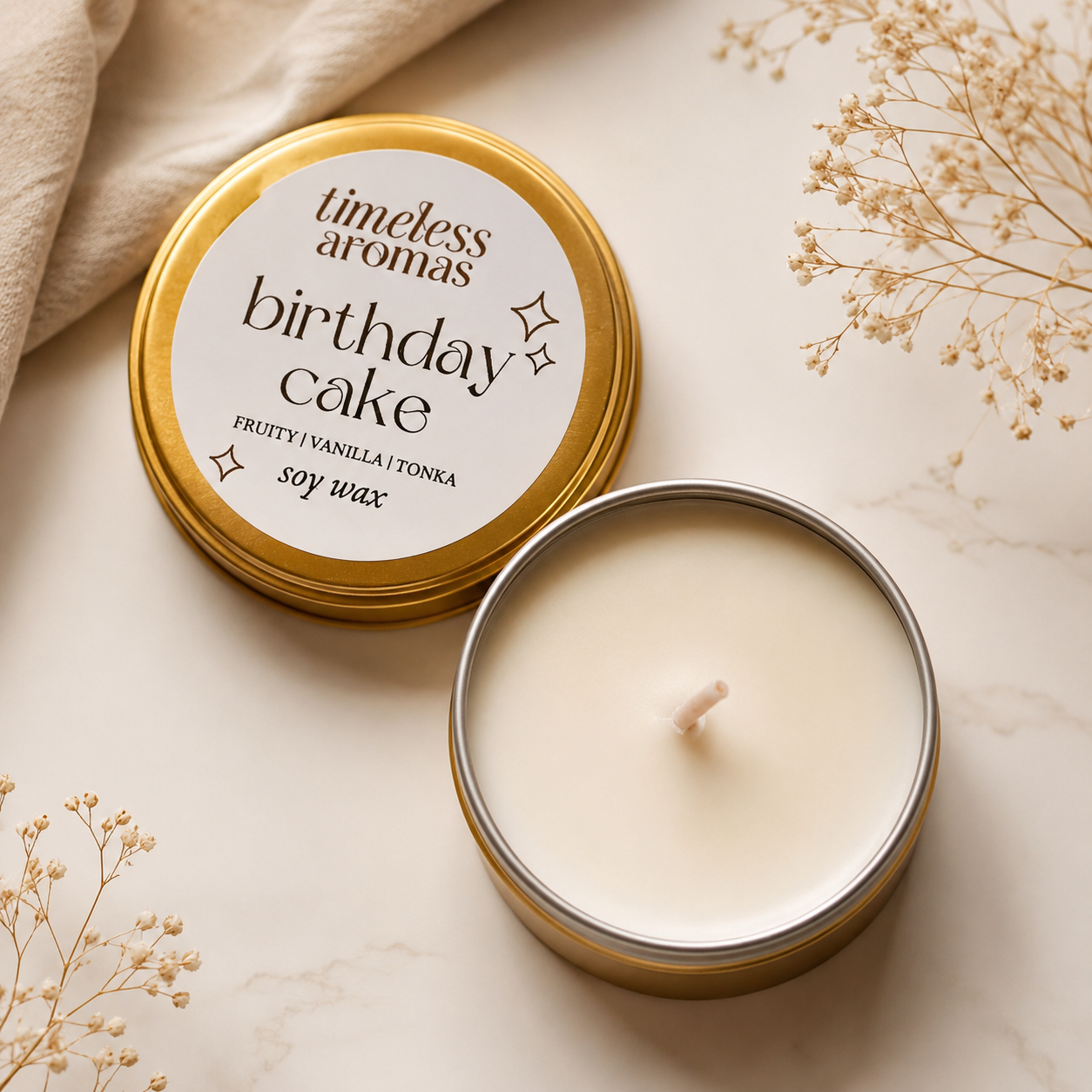 Birthday Cake Soy Wax Candle
