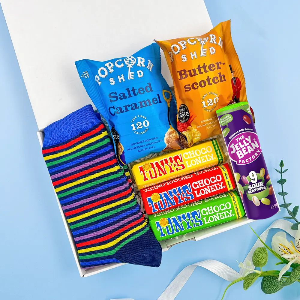 Snacks & Socks Letterbox Gift For Him