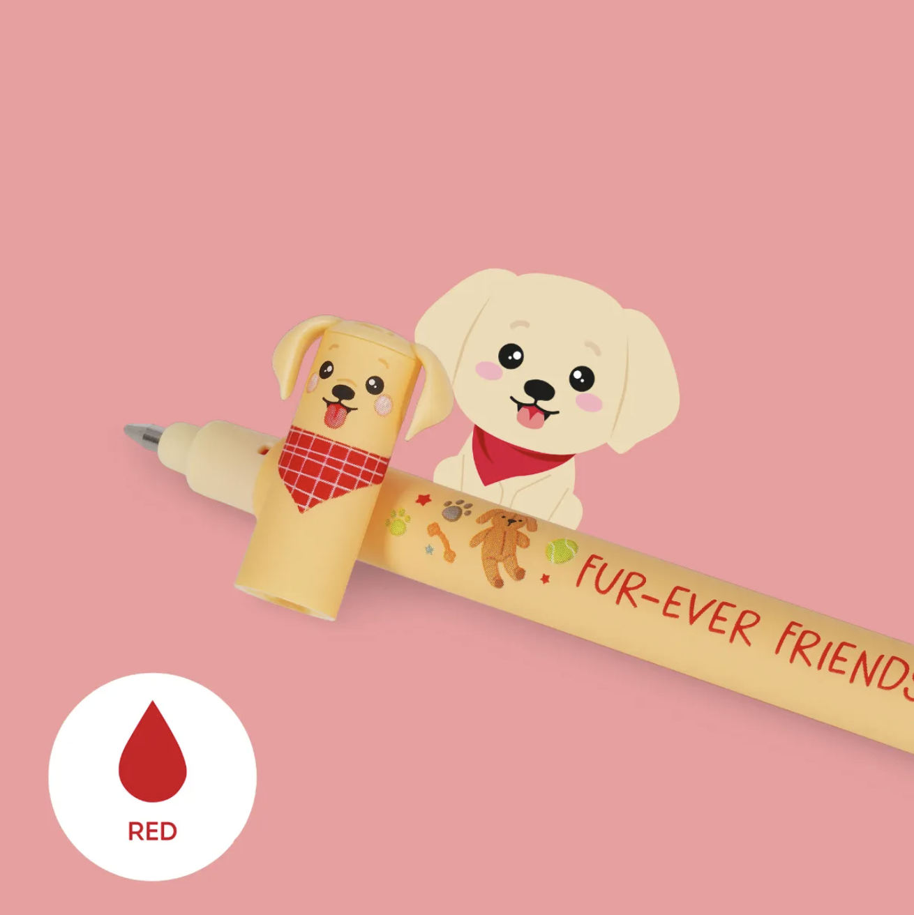 Legami Set of 3 Erasable Gel Pens – Fur-Ever Friends