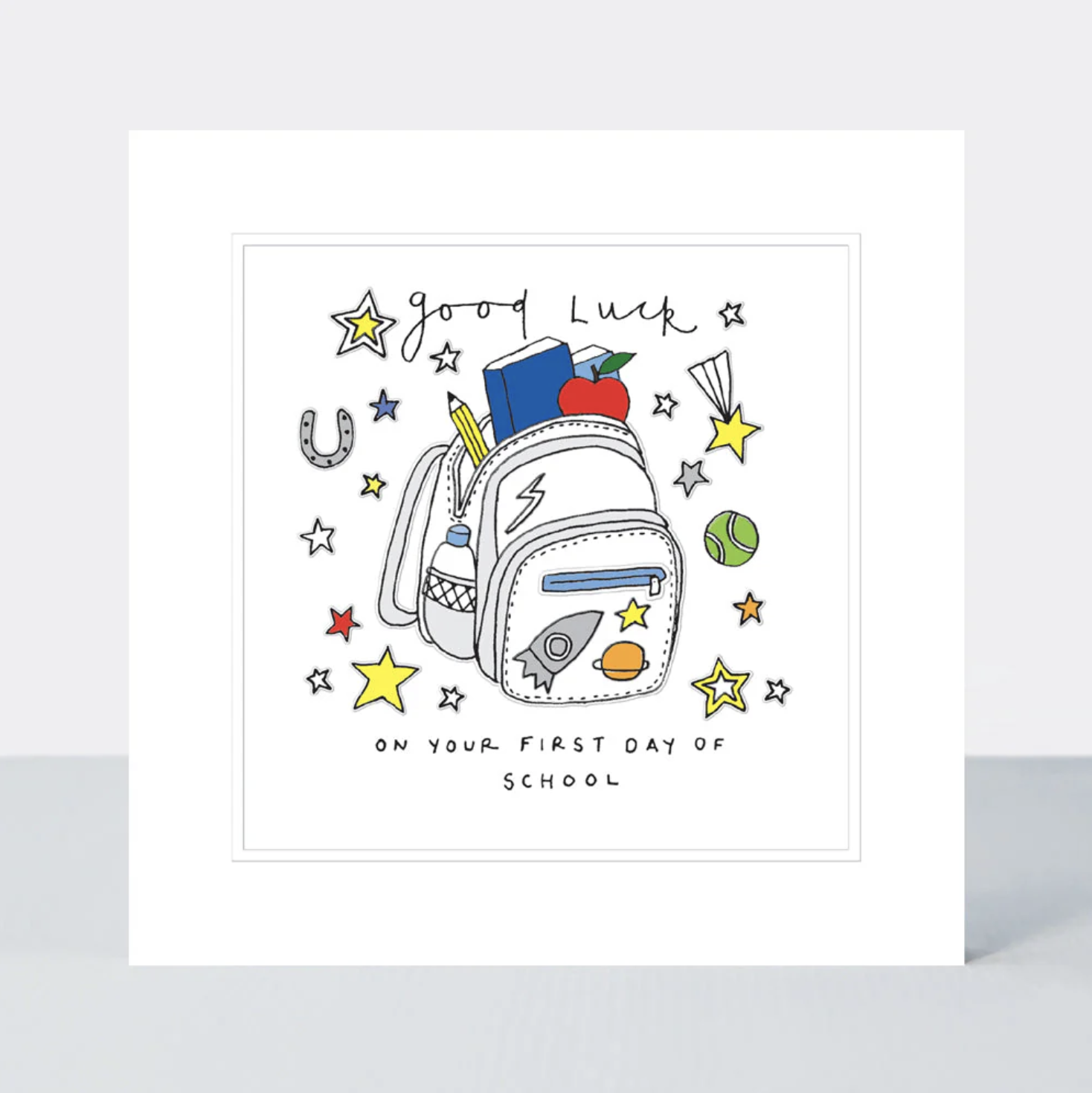 Rucksack First Day Of School Card