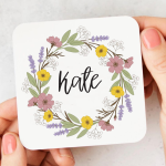 floral-wreath-personalised-coaster