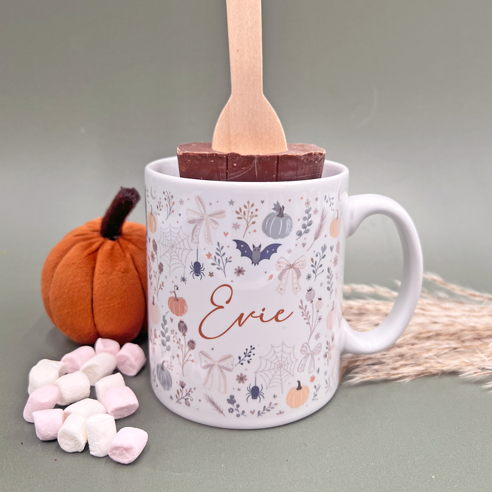 Cosy Pastel Halloween Personalised Mug