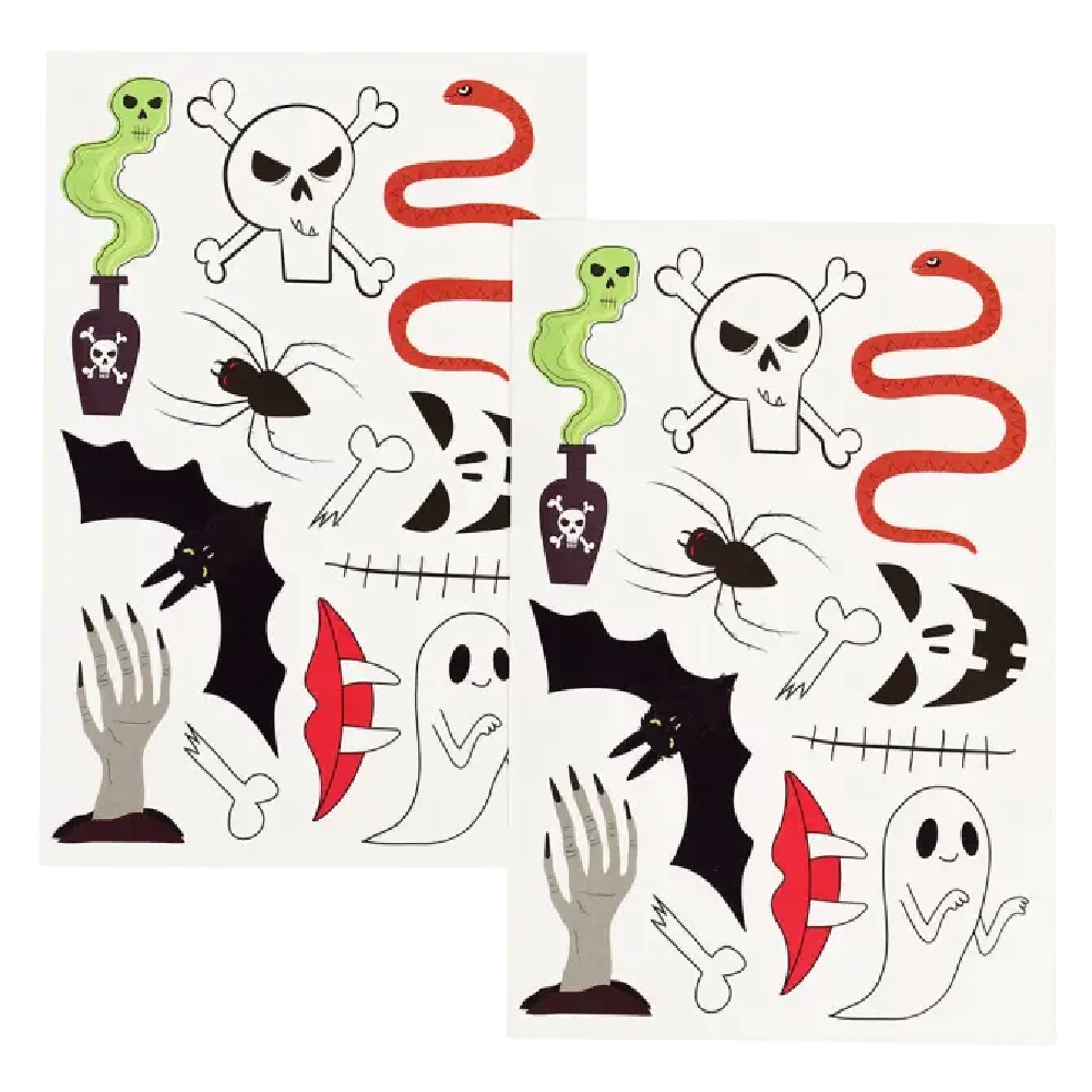 Scary Halloween Temporary Tattoos