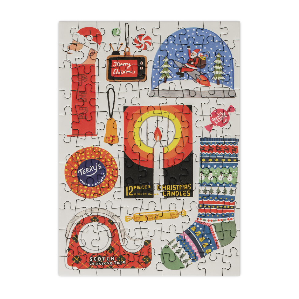 99-Piece Mini Christmas Jigsaw Puzzle