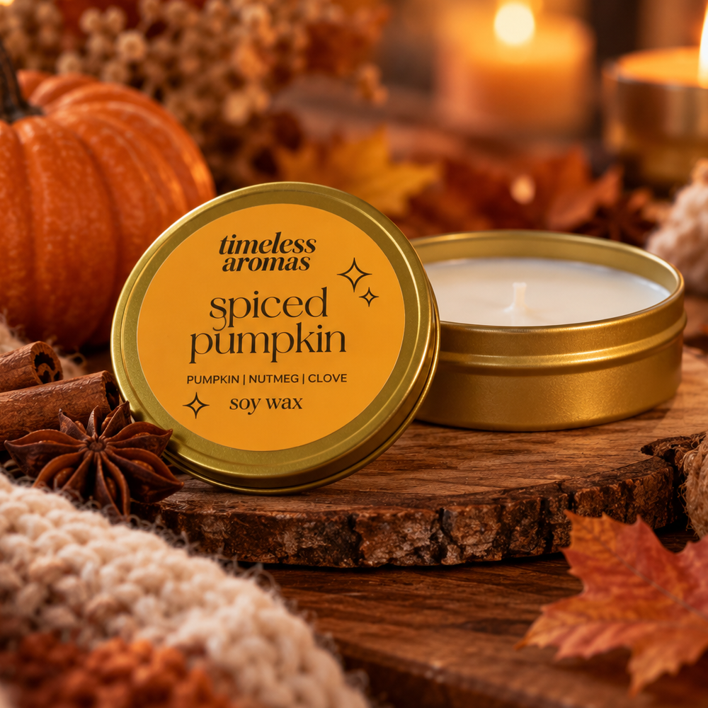 Spiced Pumpkin Candle In Tin