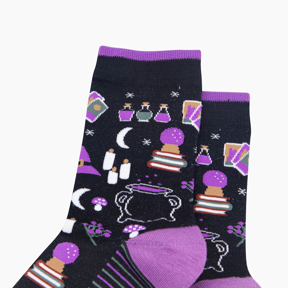 Witchy Halloween Womens Socks