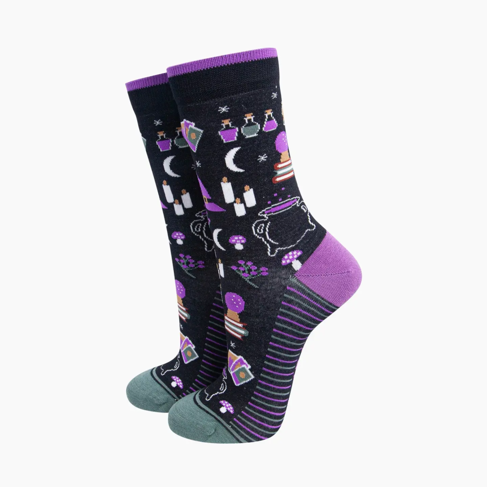 Witchy Halloween Womens Socks