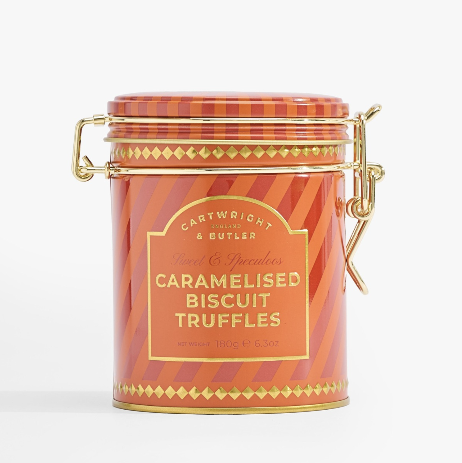 Caramelised Biscuit Truffles In Tin