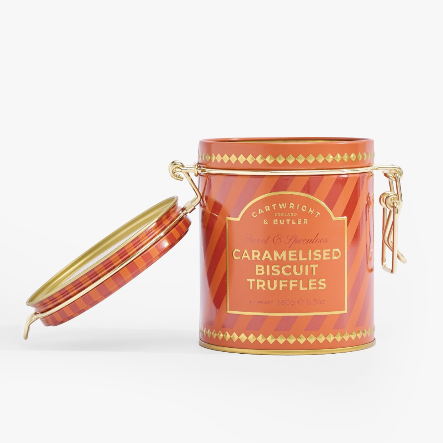 Caramelised Biscuit Truffles In Tin