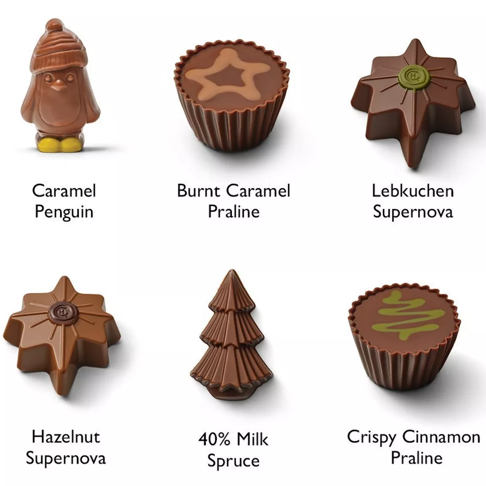Hotel Chocolat Classic Favourites Christmas Chocolate Box 6-Piece