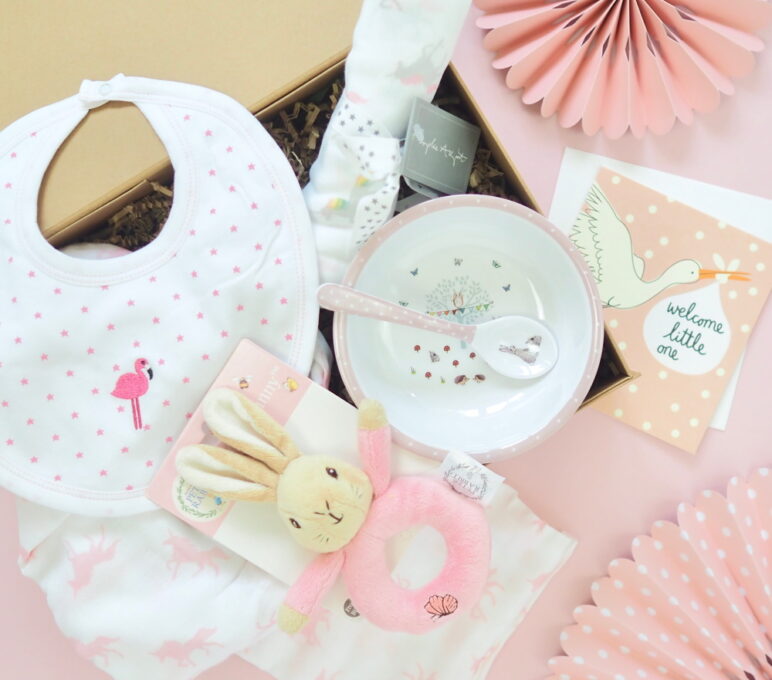 New Baby Girl Gift Box Hamper Gift Set
