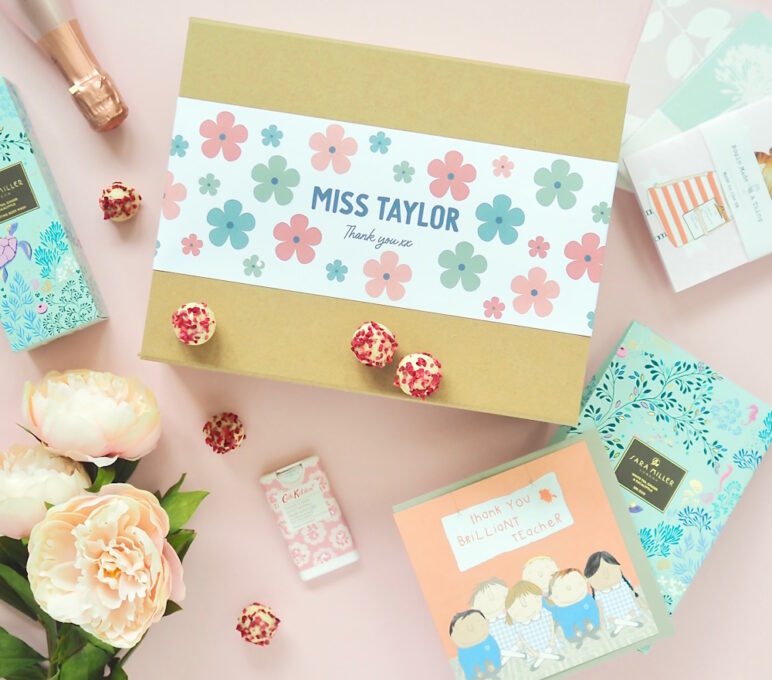 Build A Personalised Thank You Gift Box Hamper For Teacher