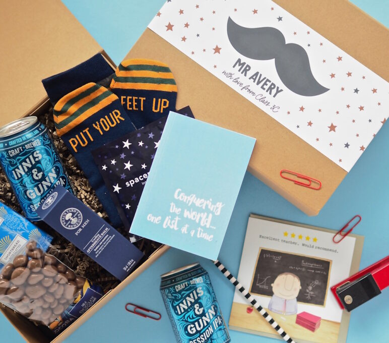 Build A Personalised Thank You Gift Box Hamper For Teacher