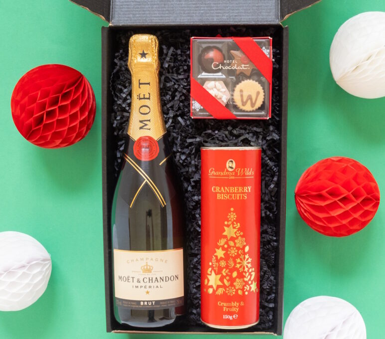 Christmas Gift Box Hamper Champagne