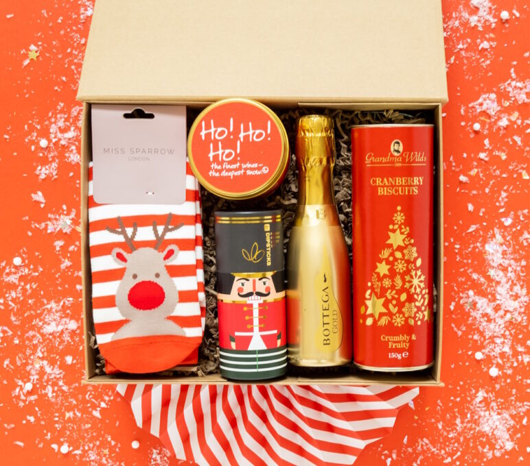 Christmas Gift Box Hamper Champagne