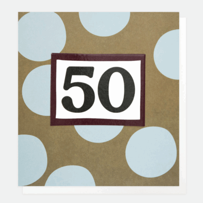 bubbles-50th-birthday-card