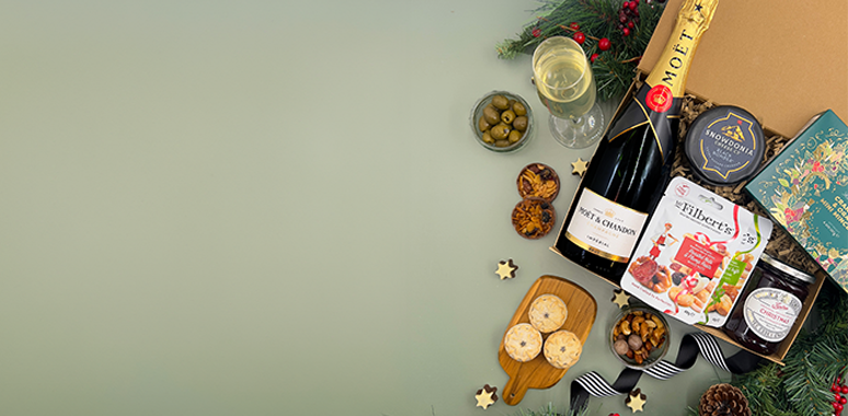 christmas food and drink hamper mobile