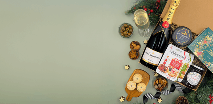 christmas food and drink hamper mobile