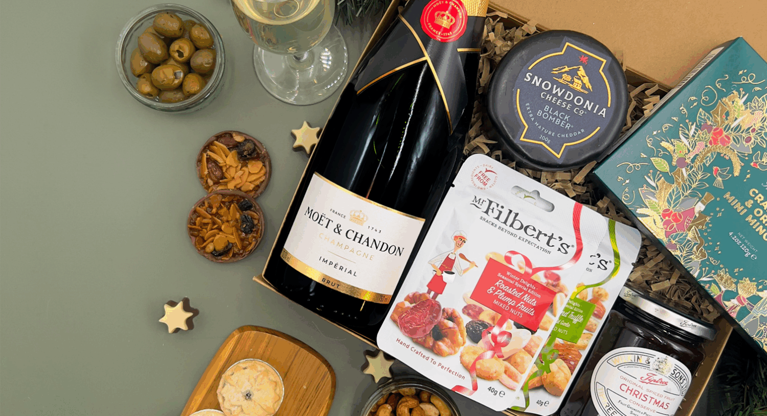 christmas food and drink hamper mobile